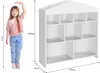 103x30x100cm, Kinderregal mit 9 Fächern,Burgdesign Produktbild-Vorschau 2