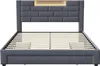 CDGlobal Polsterbett 140x200cm mit USB und Steckdosen, Produktbild-Vorschau 12