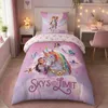 Unicorn Academy Bettwäsche für Mädchen 135x200 80x80 cm Produktbild-Vorschau 1