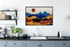 MuchoWow® Gerahmtes Poster Marmor - Gold - Blau 90x60 cm - Produktbild-Vorschau 3