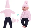 Vestiti per bambole maglione pantaloni cappelli sciarpa Anteprima dell’immagine prodotto 6