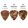 kwmobile 9x Gitarren Plektrum Blättchen - 3 verschiedene Produktbild-Vorschau 3