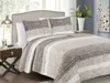Copriletto 220x240 + 2x 40x40cm - Tavira strisce beige Anteprima dell’immagine prodotto 1