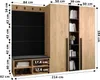 Garderobe MIRO Set 8 mit gepolsterten Paneelen Industrial Produktbild-Vorschau 3