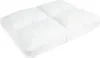 A white dog bed with a quilted pattern, shown from a diagonal angle on a white background. Produktbild-Vorschau