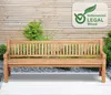 CLP Teakbank Jackson V2 Gartenbank mit Rückenlehne Produktbild-Vorschau 3