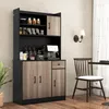KOMFOTTEU Hochschrank Buffetschrank 180cm, Küchenschrank Produktbild-Vorschau 6