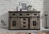 MASSIVMOEBEL24 | Buffet 150x45 Manguier laqué Gris RAILWAY Voir les images du produit 9