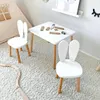 Tavolo in legno per bambini con 2 sedie "BUNNY", set ideale Anteprima dell’immagine prodotto 5