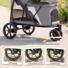 PawHut Hundewagen Faltbar Hundebuggy bis 20 kg mit Produktbild-Vorschau 5