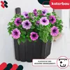 KOTARBAU® Jardinière Balcon Pot de fleurs mural 28x14cm H : Voir les images du produit 4