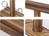Collage of close-up shots of a wooden ring toss game. Náhled obrázku produktu