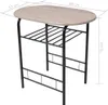 vidaXL Table de petit déjeuner Bar Set MDF Voir les images du produit 7