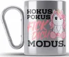 Trendation - Lustige F Dich Modus Edelstahl Tasse Karabiner Produktbild-Vorschau 1
