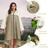 Uni Regenponcho mit Kapuze, wasserdichter Regenmantel für Produktbild-Vorschau 3