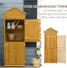 Outsunny Holz Gerätehaus Geräteschrank Gartenschrank 2 Produktbild-Vorschau 6
