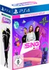 The image shows the front of a video game box for 'Let's Sing 2025' with two microphones. The box features images of three people singing, game title, and artist names. Náhled obrázku produktu