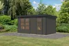 Karibu Gartenhaus Hybridhaus Metall Merkur terragrau Produktbild-Vorschau 2