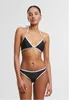 Urban Classics Ladies Retro Triangle Bikini czarny/biały - Podgląd zdjęcia produktu 13