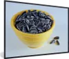 MuchoWow® Gerahmtes Poster Sonnenblumenkerne in einer Produktbild-Vorschau 1