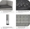 TecTake 404553, Šedá, 2 sedadlo/sedadel, Dospělí a děti, Náhled obrázku produktu 6