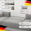 Idohome Ecksofa-Wohnzimmer Sofa mit Schlaffunktion und Produktbild-Vorschau 8
