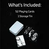 A product image showing a storage tin and playing cards with Star Wars themed designs against a black, starry background. Anteprima dell’immagine prodotto