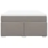 Boxspringbett mit Matratze Taupe 140x200 cm Stoff Produktbild-Vorschau 4