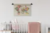 MuchoWow® Wandteppich Wandbehang Weltkarte - Vintage - Produktbild-Vorschau 2