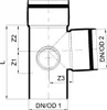 PoloPlast POLO KAL XS Doppelabzweig DN 90/50/90, 87,5 Grad, Produktbild-Vorschau 2
