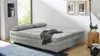 Schlafsofa Schlafcouch grau 203 cm mit Bettkasten - LINDAU Produktbild-Vorschau 6