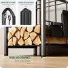 VOUNOT® Kaminholzregal mit 4 Kaminbesteck, Metall Produktbild-Vorschau 7