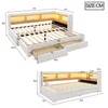 Flieks slaapbank 90x200 cm met uitschuifbaar bed, beklede Productafbeelding-voorbeeld 6