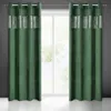 Vorhang MARGOT dunkelgrün 140x250 cm  Ösen Ösenvorhang Produktbild-Vorschau 1