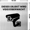Warnung Videoüberwachung Kamera Schild Dibond/Alu 3 mm Produktbild-Vorschau 2
