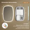 S'AFIELINA 80×50 cm specchio da parete LED - specchio da Anteprima dell’immagine prodotto 7