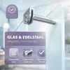 Handtuchhalter Glas Edelstahl Glashandtuchhalter Badezimmer Produktbild-Vorschau 4