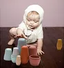 Silikon Matrjoschka Puppen 4 Stück, Bär-Design, Montessori Produktbild-Vorschau 5
