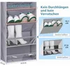 Scaffale sospeso per scarpe, grigio, con 8 scomparti, per Anteprima dell’immagine prodotto 2