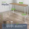 BeFair Bartisch Sven rechteckig 120×40×100 cm – Industrial Produktbild-Vorschau 4
