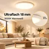 Led Deckenleuchte 4300lm Flach Lampe Decke 36W 37CM Produktbild-Vorschau 3