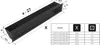Griglia di ventilazione LUFT 9x60 nero Slim Anteprima dell’immagine prodotto 1