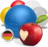 Apfel-Dose mit Klickverschluss – Runde Apfelbox für Schule Produktbild-Vorschau 1