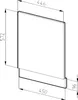 Frontblende Vicco R-Line Weiß Landhaus 45 cm ohne Produktbild-Vorschau 2