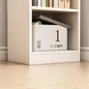 Weisses Stehendes Bücherregal Hoher Skandinavischer Produktbild-Vorschau 11