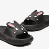 Damen Badelatschen mit Hasenmuster Badeschuhe Schaum Produktbild-Vorschau 3