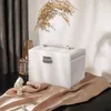 Szkatułka na biżuterię z lusterkiem, zamykana, 3 poziomy, Podgląd zdjęcia produktu 3