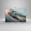 Bild auf Leinwand - Leinwandbild - LKW Straße schnell - Produktbild-Vorschau 3