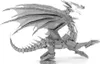 Metal Earth Silver Dragon, Stavebnica, Kov Náhľad obrázku produktu 5