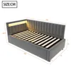 Flieks Hydraulisches Polsterbett Schlafsofa 90x200cm mit Produktbild-Vorschau 7